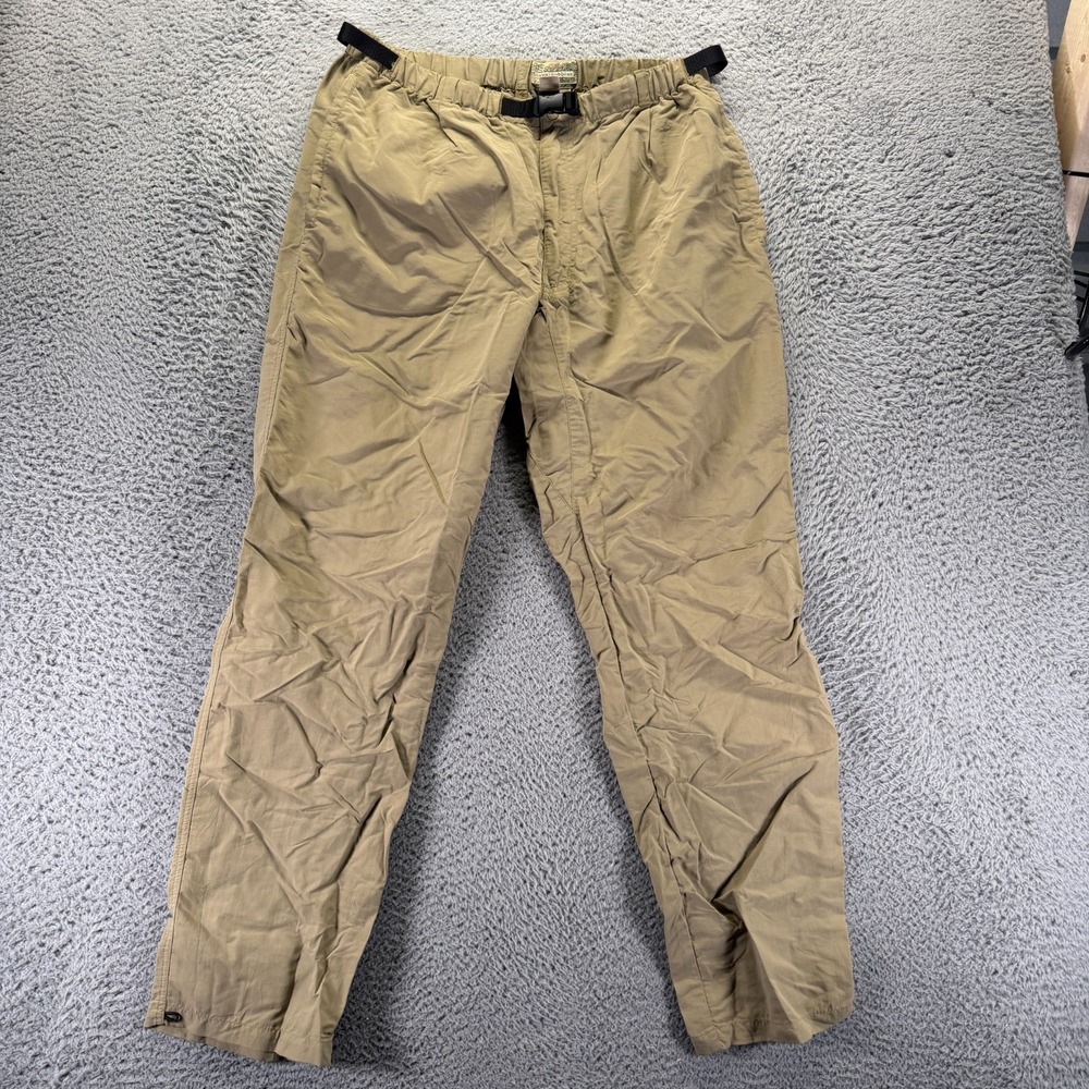 Royal Robbins Pant Mens L Beige Windbreaker Nylon Camping Gop-Core Hiking Travel